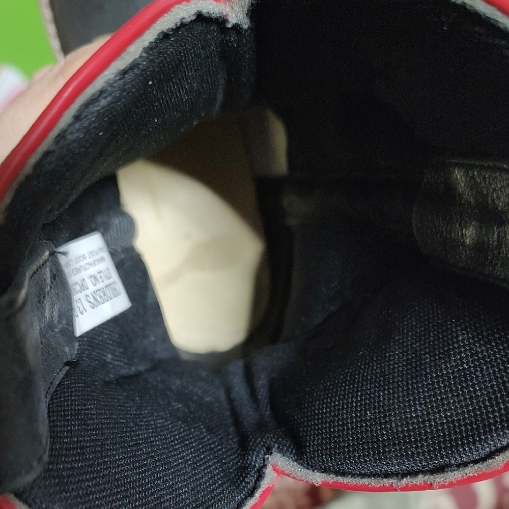 Dan Post Kids Western Boots - Black and Red with Yellow Accents - Picture 10 of 16